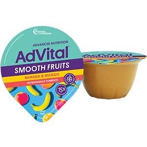 ADVITAL NUTRITIONALLY COMPLETE SMOOTH FRUITS BANANA AND MANGO 120G - 12 PACK