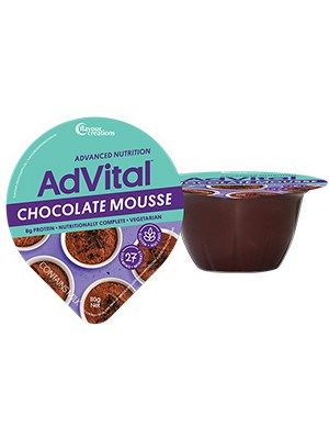 ADVITAL NUTRITIONALLY COMPLETE CHOCOLATE MOUSSE110G- 12 Pack