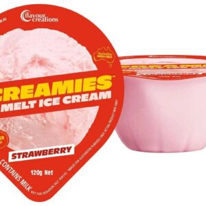 SCREAMIES NO-MELT ICE-SCREAM STRAWBERRY 120G - 12PACK