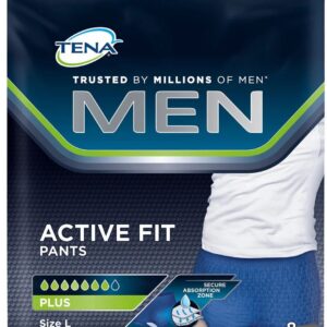 TENA ACTIVE MEN NAVY L 8's