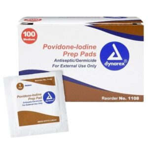 Povidone Iodine 10% Skin Prep Pads