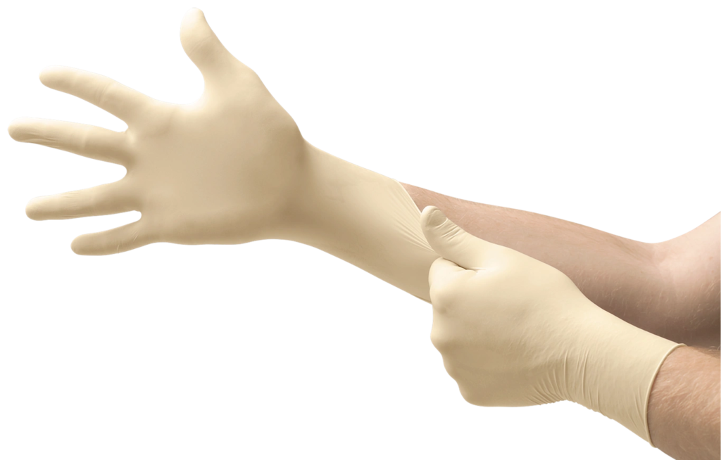 ANSELL MICRO-TOUCH DERMACLEAN POWDER FREE LATEX GLOVE SMALL BOX 100